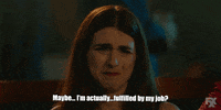 working aya cash GIF by You're The Worst 