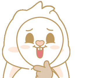 Bunny Mask Sticker by EVANS艾特兔