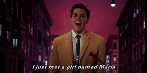 west side story i just met a girl named maria GIF