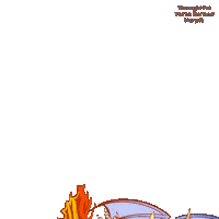 Fire Flying Sticker by VeeFriends