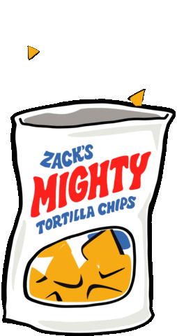 Tortilla Chips Snacks Sticker by Zack's Mighty