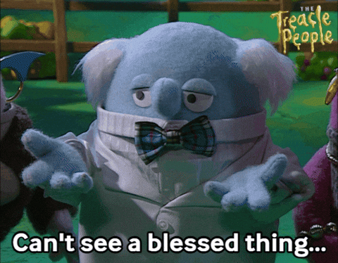 Cant See Stop-Motion GIF by Fire Mountain Productions