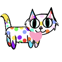 Cat Rainbow Sticker