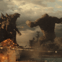 GodzillaVsKong phone monster mask punch GIF