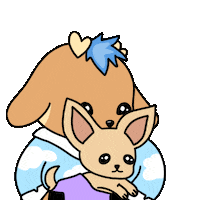 Dog Hug Sticker