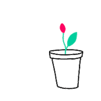bethclaremc illustration flower plant grow Sticker