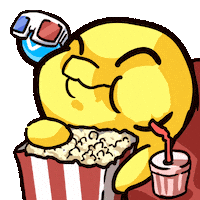 Drama Popcorn Sticker by Doodito