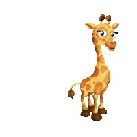 elephant giraffe Sticker by Hay Day