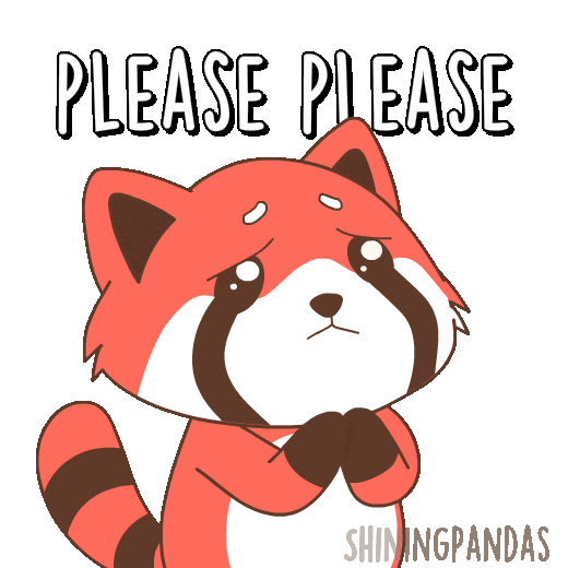Red Panda Please Sticker