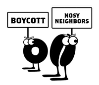 Nosy Neighbor Sticker by buddhabeanscoffee