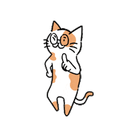 bowlcut_life cats hey podcast meow Sticker