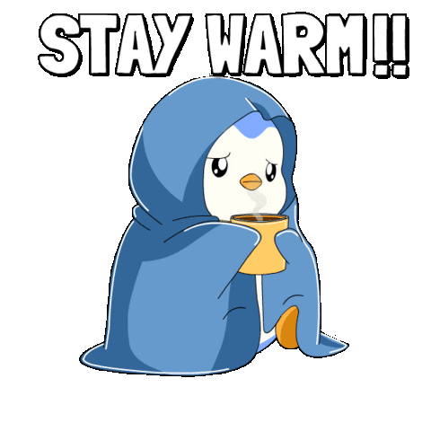 Freezing Warm Up Sticker by Pudgy Penguins