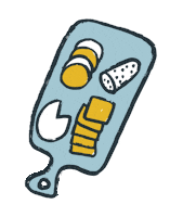 Cheese Eating Sticker by Dom's Kitchen & Market