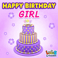 Happy Birthday Bday GIF by Lucas and Friends by RV AppStudios