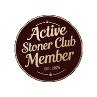 Cannabis Running Sticker by Glacial Gold