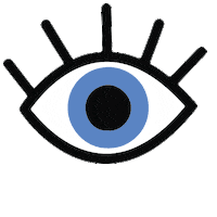 Looking I See You Sticker by Blanco Papel