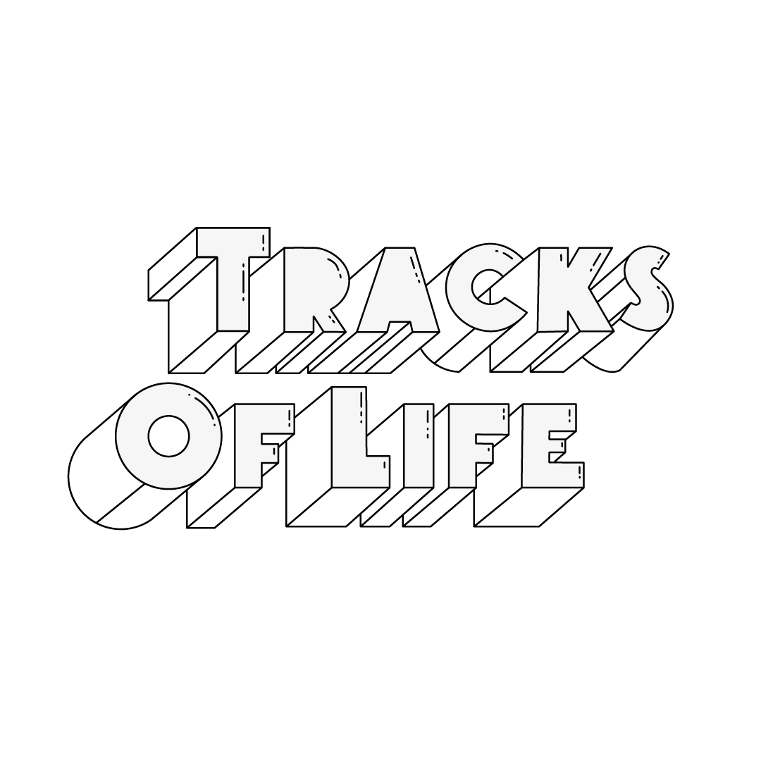 life tracks Sticker by Jordan McGraw