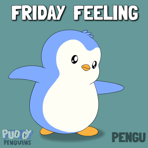 Its Friday Happy Dance GIF by Pudgy Penguins