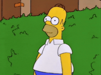 Embarrassed Exit Strategy GIF by The Simpsons