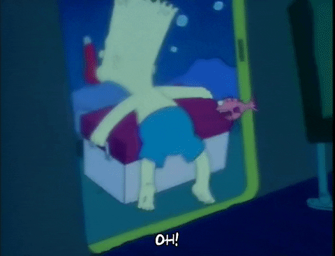 bart simpson bite GIF