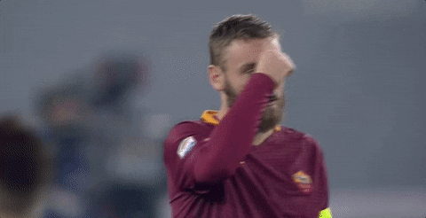 praying de rossi GIF by AS Roma