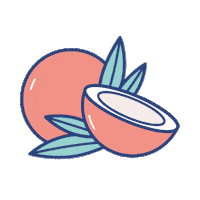 Madyetmoi coconut noix de coco madyetmoi mady coco Sticker