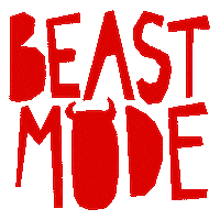 Beast Mode Text Sticker by LUKAS Rescue