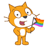 Scratch Cat Love Sticker by Scratch Foundation