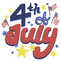 Celebrate 4Th Of July Sticker by Bare Tree Media