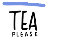 Tired Tea Sticker by Nutmeg and Arlo