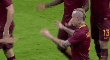 best friends hug GIF by AS Roma