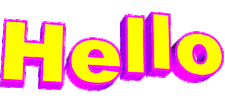 text hello Sticker