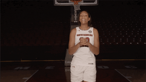 excited a'ja wilson GIF by gamecocksonline