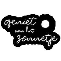 Zon Genieten Sticker by Zoedt.NL