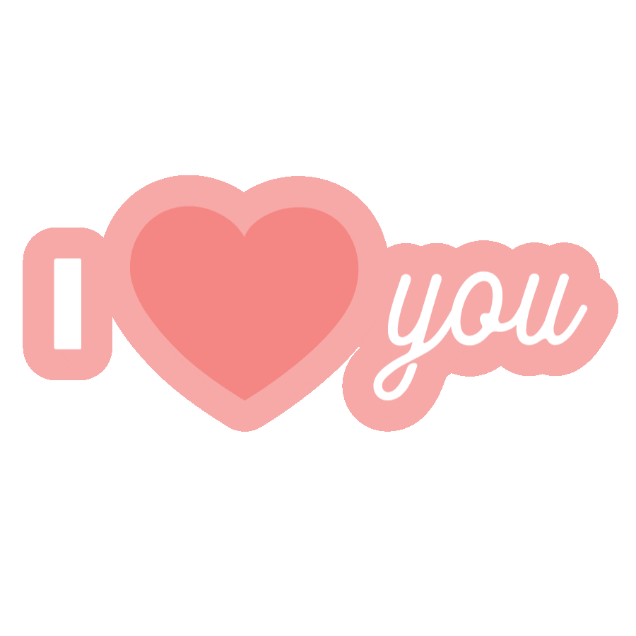 I Love You Valentine Sticker by Rover.com