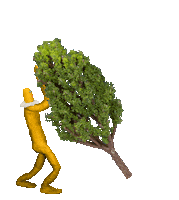 Tree Push Sticker by Trash Mountain