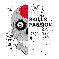 Skull Quote Sticker by Seepirat