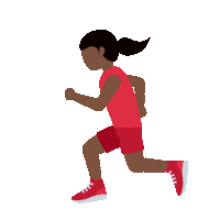 emojivid woman running emoji activity Sticker