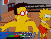 scared lisa simpson GIF