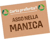 comieco carta postit asso gioco Sticker