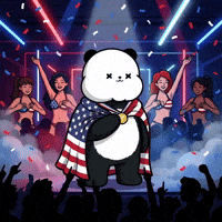 Team Usa Party GIF by Kanpai Pandas