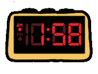 Alarm Clock Time Sticker