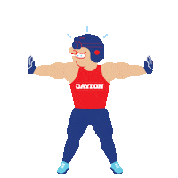 I Protect You Dayton Flyers Sticker by University of Dayton