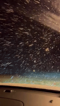 Snow Flies as Temperatures Plunge in Southern California