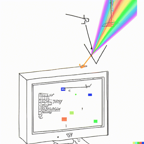 Rainbow Computer GIF by Canek