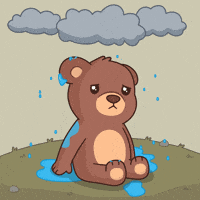 Sad Teddy Bear GIF by BEARISH