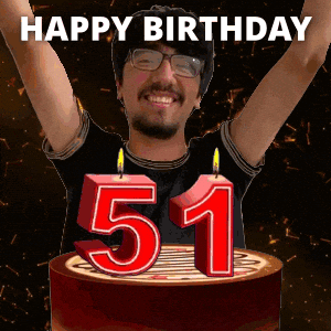 Happy 51St Birthday GIF