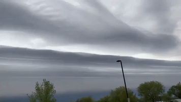Towering Shelf Cloud Looms Over Wisconsin