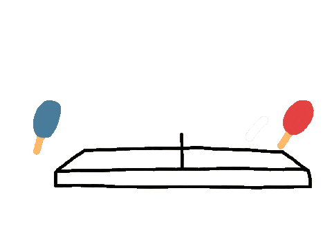 Serve Table Tennis Sticker