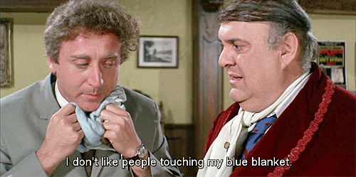 giphymovies gene wilder the producers i dont like people touching my blue blanket GIF